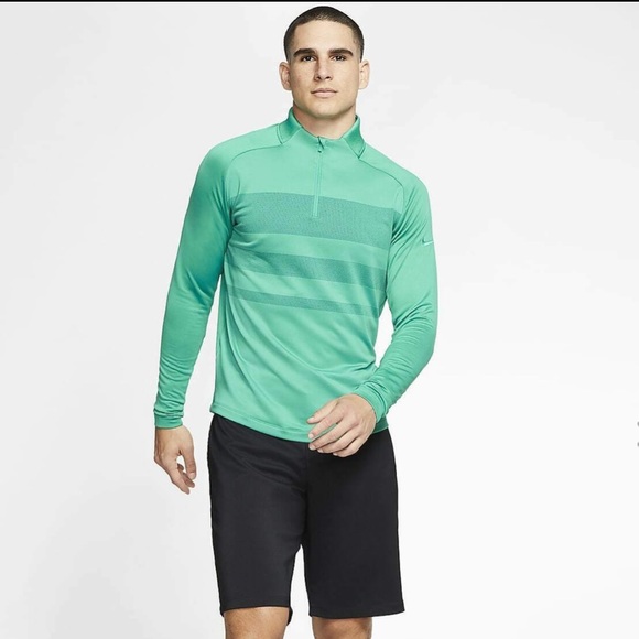 Nike Dri-FIT Vapor 1/2 Zip Neptune Green Pullover - Picture 2 of 4